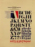 Herb Lubalin, National Type Face Design Competition, (among judges: Lester Beall, Lucian Bernhard), 1965, poster