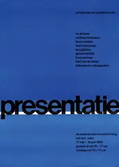 presentatie by Ben Bos, 1963, poster, sold May 2007