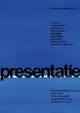 Ben Bos, presentatie, 1963, poster