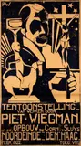 Piet Wiegman, Tentoonstelling Piet Wiegman Noordeinde-Den Haag, 1922, poster