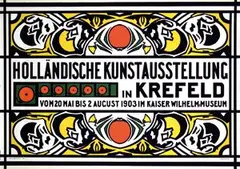 Johann Thorn-Prikker, Holländische Kunstausstellung in Krefeld, 1903, poster