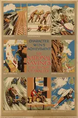 Nowell Edwards, The National Savings Habit Develops Character, poster