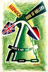 P.H. Huveneers, Harwich Hook of Holland, poster