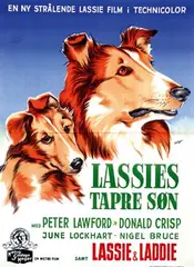 Gaston, Movie: "Lassies Tapre Son", 1950, poster
