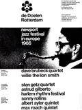 Benno Wissing, newport jazz festival in europe, 1966, poster