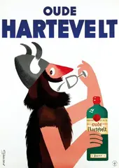 Hartevelt Oude by Frans Mettes, 1955, poster, sold May 2007