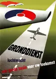 Gronddienst luchtmacht by Frans Mettes, poster, sold May 2007