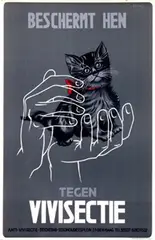 Steen, Beschermt hen tegen Vivisectie, poster