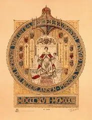 Titus van der Laars, Wilhelmina Koningin der Nederlanden, 1923, poster