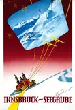 Heinrich C. Berann, Innsbruck-Seegrube, poster