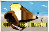 Jan Lewitt & George Him, Food needs transport, 1944, poster