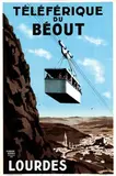 Pierre Duval, Téléférique du Béout Lourdes, 1935, poster