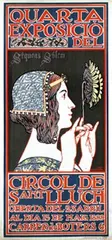 Alexandre de Riquer, Quarta Exposicio del Circol de Sant Lluch, 1899, poster