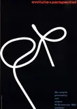 Ab Klaster, evolutie+perspectief, 1963, poster