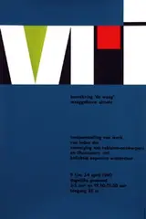 Louis Emmerik, VRI kunstkring "de waag", 1960, poster