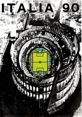 Burri, Italia 90, 1990, poster
