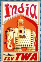 David Klein, Fly TWA India, poster