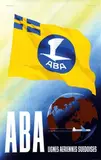 Olle Svensson, ABA Lignes Aeriennes Suedoises, 1947, poster