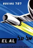 Paul Kor, EL AL Boeing 707, 1960, poster