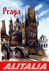 Amleto Fiore, Alitalia Praga, poster