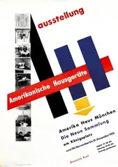 Stefan P. Munsing, ausstellung Amerikanische Hausgeräte, 1951, poster