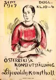 Ainitials A.F., Österrikisk Konstutställning, 1917, poster