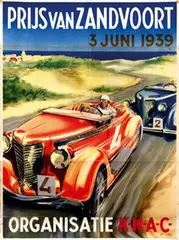 Lammers, Prijs van Zandvoort K.N.A.C., 1939, poster