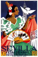 Maireles, Sevilla Feria de Abril, 1952, poster