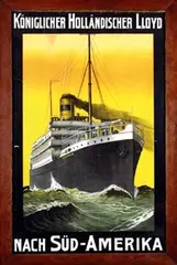 Johan Kesler, Königlicher Holländischer Lloyd nach Süd-Amerika, poster