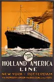 A. Grónholdt, Holland America Line New York-Rotterdam, poster