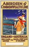 Longmate, Aberdeen & Commonwealth Line England to Australia, poster