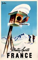 Jean Léger, Winter Sports in France, poster