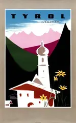 Arthur Zelger, Tyrol Austria, 1954, poster