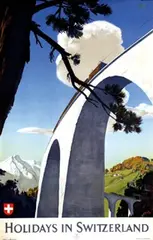 Edmund Welf, Holidays in Switzerland, 1946, poster