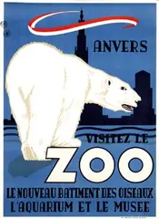 René van Poppel, Visitez le Zoo Anvers, 1950, poster