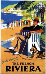 E. Kealy, The French Riviera P.L.M. Railway, poster