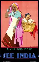 D. Newsome, See India, poster, offset