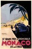 (ps. Georges Hamel) Geo Ham, Grand Prix Automobile Monaco, 1933, poster