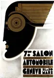 Noël Fontanet, 7.me Salon Automobile Genève, 1930, poster