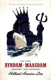 Ad Werner, Holland-America Line Rijndam-Maasdam, 1950, poster