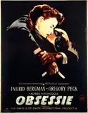 Ad Werner, Movie: Ingrid Bergman & Gregory Peck in Hitchcocks "Obsessie"(Spellbound), 1945, poster