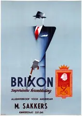 Jan van de Weg, Brixon Superieure herenkleding, poster