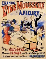 Albert Guillaume, Vins Mousseux, 1895, poster