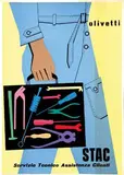 Bonafante, olivetti Stac, 1953, poster