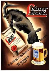 Monogram rs, Seiner Bock, 1920, poster