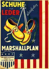Augustus Egg, Marshallplan Schuhe und Leder, poster