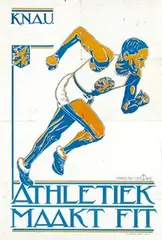 Jansz, K.N.A.U. Athletiek maakt fit, 1935, poster