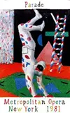 David F. Hockney, Parade Metropolitan Opera New York, 1981, poster