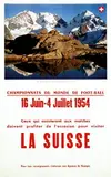 Franz Schneider, Championnats du monde de foot-ball La Suisse, 1954, poster