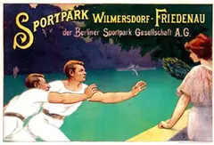 Th. Wendisch, Sportpark Wilmersdorf-Friedenau, 1897, poster